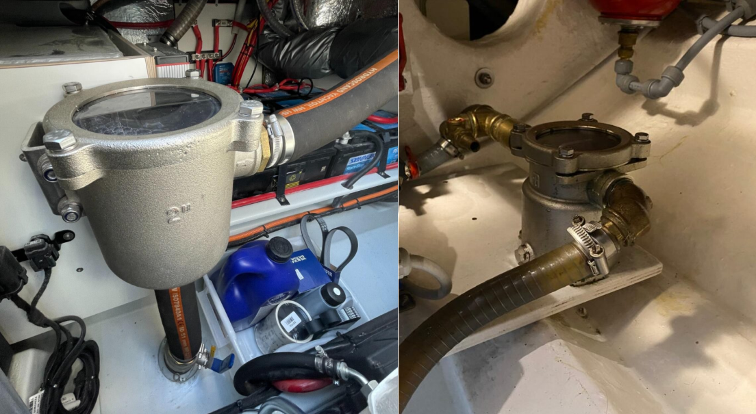 Andy Marine 316L rustfritt stål Sjøvannsfilter