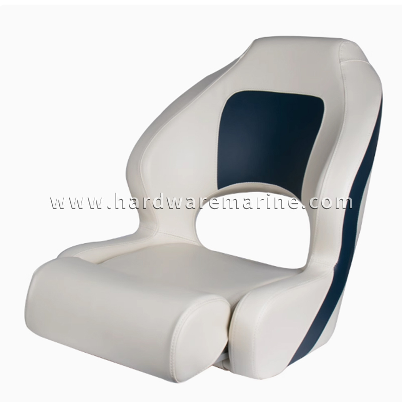 Deluxe flip-up marinesete (beige og blå)
