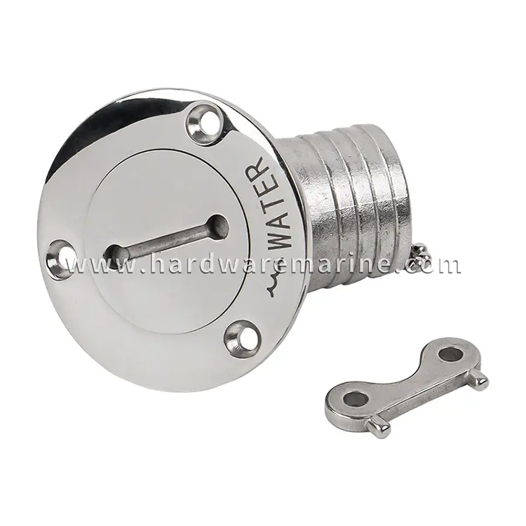 316 Stainless Steel Marine 45 Degree Deck Filler With Key